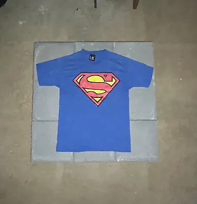 Vintage 1996 90s Superman DC Comics T-Shirt On Giant Tag USA Men’s L • $17.50