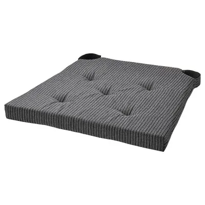 IKEA JUSTINA Chair Pad Black 42/35x40x4 Cm • £14.06