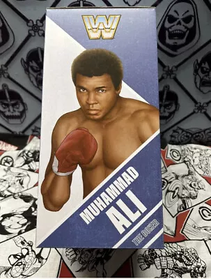 SDCC 2023 MATTEL Exclusive WWE Ultimate MUHAMMAD ALI Action Figure SEALED IN BOX • $70