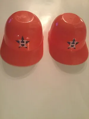 Houston Astros MLB Mini Helmet Bowl 2 Pc Set Orange Baseball Cap 8 Oz • $18