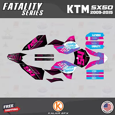 Graphics Kit For KTM 50SX (2009-2015) MINI ADVENTURE PRO SR JR FATALITY-magenta • $96.99