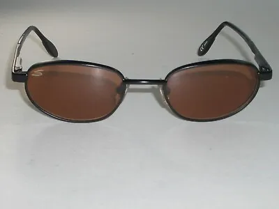 Serengeti Trek 6413 Black Rose Tone Crystal Sleek Oval Flex Hinges Sunglasses • $209.99