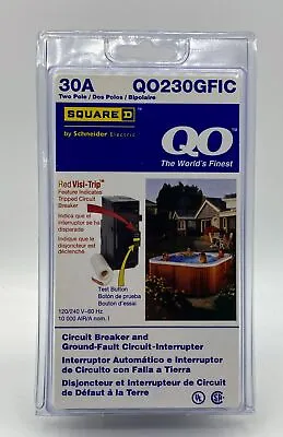 $74 • Buy Square D QO 30 Amp 2-Pole GFCI Breaker 785901508656