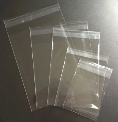 Clear Resealable Recloseable Self Seal Adhesive Cello Lip Tape Poly Plastic Bags • $6.49