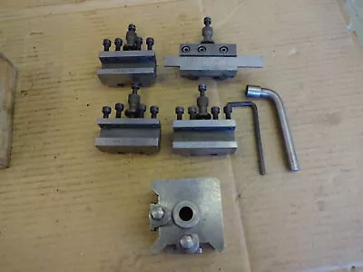 Myford ML7 Super 7 Lathe Toolmex Dickson Toolpost + Four Holders Keys • £216