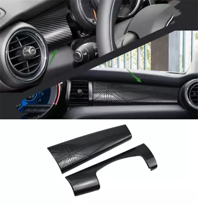 2X Carbon Fiber Style Interior Central Control Panel For BMW Mini Cooper F55 F56 • $151.46