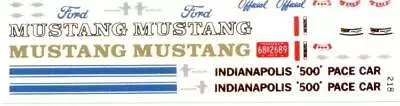 Fred Cady 218 64 Mustang Indianapolis 500 Pace Car Decal • $9.75