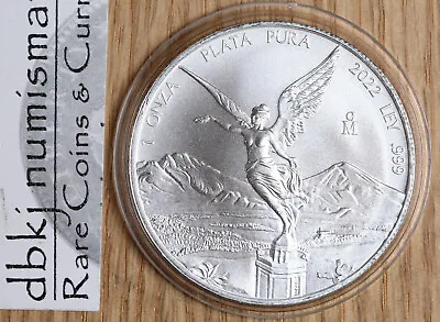 2022 Mexico Libertad 1 Onza Coin - 1 Oz. .999 Silver - In Capsule • $41.49