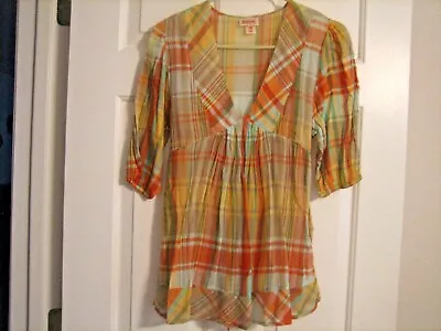Mossimo Supply Co. Fall Colored Fluttery Top With Back-tie Size Medium • $10