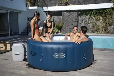 RRP - £714.99 Hot Tub Milan Lay-Z-Spa Airjet Plus 6 Person Round Inflatable • £339