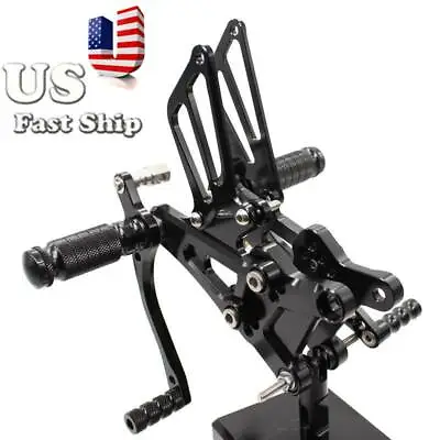 USA Stock Footpegs Adjust Rearset Footrest For Honda CBR600 F4I F3 F4 2001-2004 • $110.68