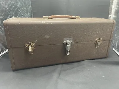 Vintage KENNEDY KITS T-18 Tackle Box / Tool Box All Metal + Compartment *Used* • $54.99