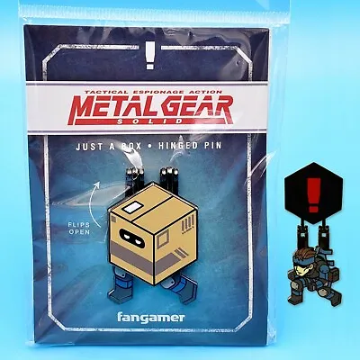 Metal Gear Solid Just A Box Hinged Pin Flips Open To Reveal Snake Figure Alert ! • $22.95