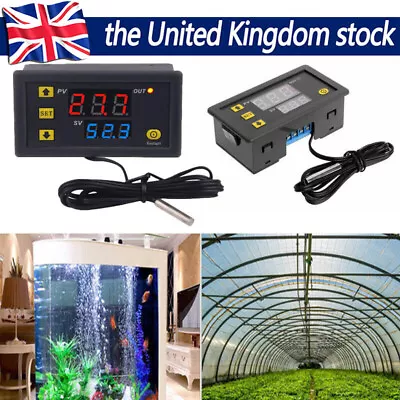 £6.12 • Buy Digital Temperature Controller Switch Probe 20A Thermostat Control 12V/110-220V