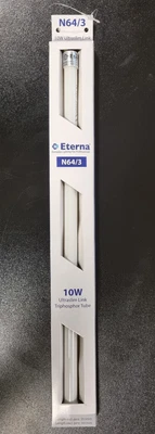 £8 • Buy Eterna T4 Fluorescent Tubes N64/3 10W 3400K 341mm Under Cabinet Flourescent Lamp