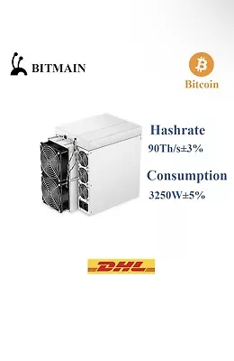 Used Bitmain Antminer S19 90TH/S SHA-256 Miner BTC Bitcoin Ready Stock • $1500