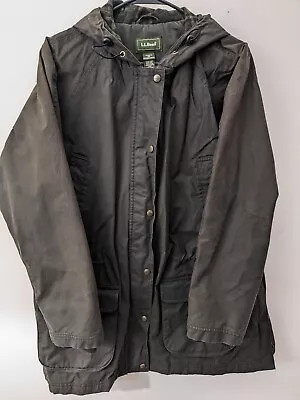 L.L. Bean Women's Vintage Insulated Parka Jacket  British Millerain Hooded XL • $49.99