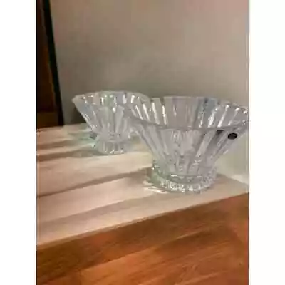 Rosenthal Classic Germany Crystal Blossom Set Of 2 Bowls 7 1/2 And 10 Inches • $75