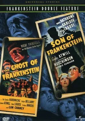 Frankenstein Double Feature Dvd Movies Ghost Of Frankenstein & Son Of Frankenste • $9.99