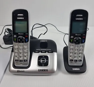 Uniden DECT 3236 Cordless Phone Set Bluetooth & Answering Machine 2 Handsets • $30