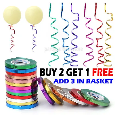 £1.49 • Buy 50 Meters Balloon Curling Ribbon For Party Gift Wrapping Balloons String Tie