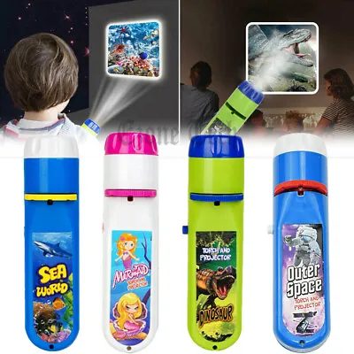 $6.59 • Buy Torch Night Projector Light Education Toys Kids Boy Girl Gift For 2-13 Year Old