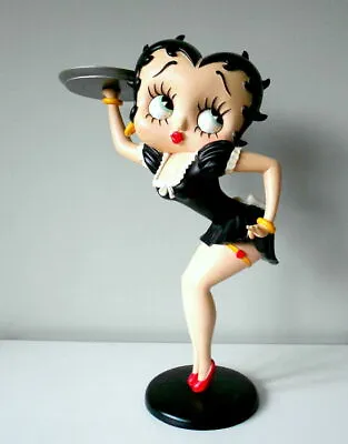 £1067.24 • Buy Extremely Rare! Betty Boop Sexy Waitress In Black Dress Big Figurine Statue