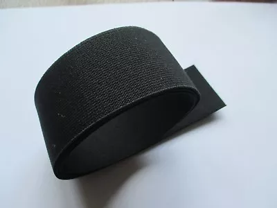 £6.97 • Buy Black Premium Quality NURSE BELT ELASTIC 50mm Wide X 1 Meter