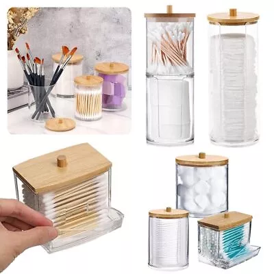 Cosmetic Organizer Makeup Cotton Pad Swab Case Holder Storage Box Container-Tool • £8.99