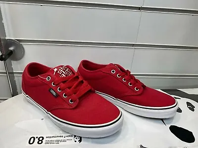 Vans Atwood  Red Chilli Pepper  Trainers (uk 6 Eur 39)   Ex Display 205 • £21.37