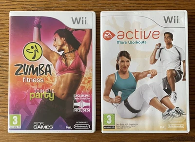 £1.95 • Buy Nintendo Wii Zumba Fitness & Active More Workouts