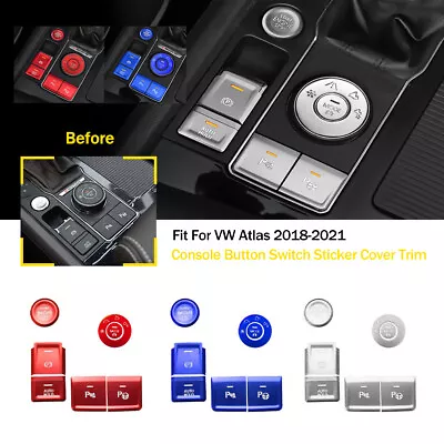 For VW Atlas 2018-2021 Aluminum Alloy Console Button Switch Sticker Cover Trim • $32.84