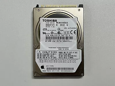 Toshiba MK4026GAX 40GB MK4025GASL 40GB MK8026GAX 80GB 2.5 PATA/IDE Laptop HDD • £10.39