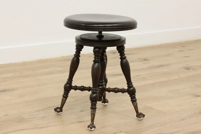 $645 • Buy Victorian Antique Swivel Piano Organ Stool, Holtzman #45927
