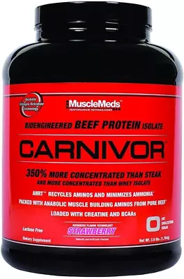 MuscleMeds Carnivor Hydrolyzed Beef Protein Isolate 0 Lactose 0 Sugar 0 Fat • $88.75