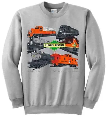 Illinois Central Collage Authentic Railroad Sweatshirt [60] • $18.99