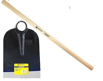 120 CM MARKSMAN WOODEN Beech Handle & 3 LB HOE HEAD Garden Digging Steel Tool UK • £10.89