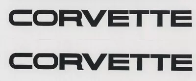 2x  C4 CORVETTE 8  Black Decals  Stickers  Vette  Racing  Car Show  Decal • $8.98