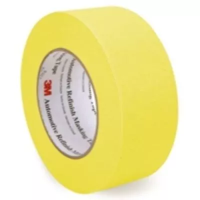 3M 06656 Crepe Paper Automotive Refinish Tape 2 Inch 6 Pack Yellow • $49.99