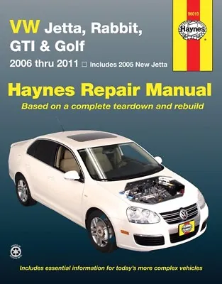 2006-2011 Volkswagen VW Jetta Rabbit GTI Golf Haynes Service Repair Manual 9481 • $31.98