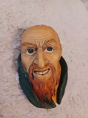 Vintage Bossons *fagin* Dickens Character Chalkware Head England • $10