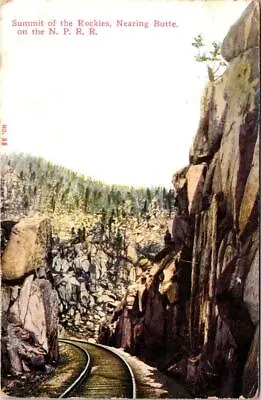 1912 Northern Pacific Railroad Summit Of The Rockies BUTTE Montana Postcard • $5