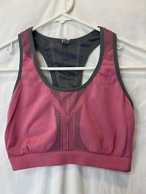 Milan XL Reversible Sports Bra Pink & Gray NWOT Excellent Condition • $10.86