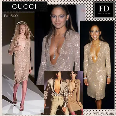 Gucci-Tom Ford Vintage Runway/Editorial Crystal Dress Fall/Winter 2000 Size 40IT • $6500