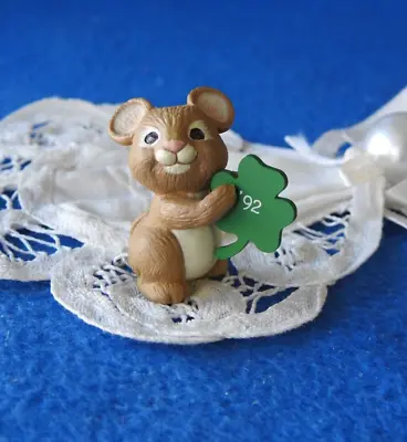 Hallmark Merry Miniature 1992 Mouse With Clover St Patrick's Day • $6.95