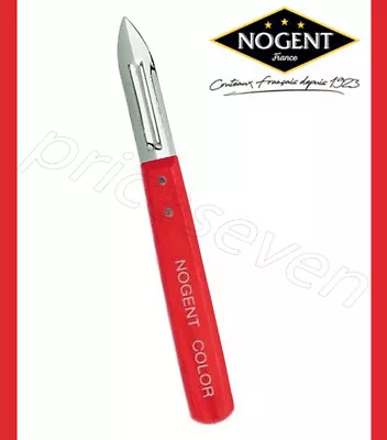 NOGENT 3 Stars Charming Wood Handled Stainless Steel Peeler Slicer HIGH QUALITY • £5.97