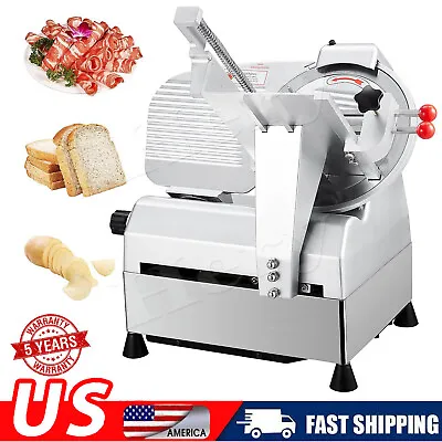 Commercial Electric Meat Slicer 10  Food Cutter 550W Frozen Deli Food Slicer • $657