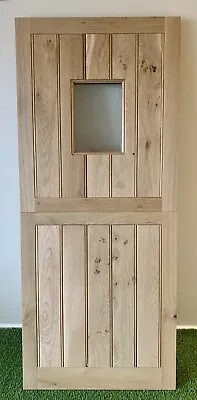 Exterior Front Door External Stable Rustic Oak Door Single Pane 33” X 78” • £1120