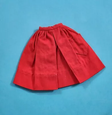 Vintage Barbie Doll 1962-63 PAK RED GATHERED SKIRT Clothes Accessories Outfit  • $3.95
