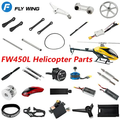 £60.41 • Buy Flywing FW450L RC Helicopter Parts Battery Motor ESC Servo Main Shaft Gear Belt